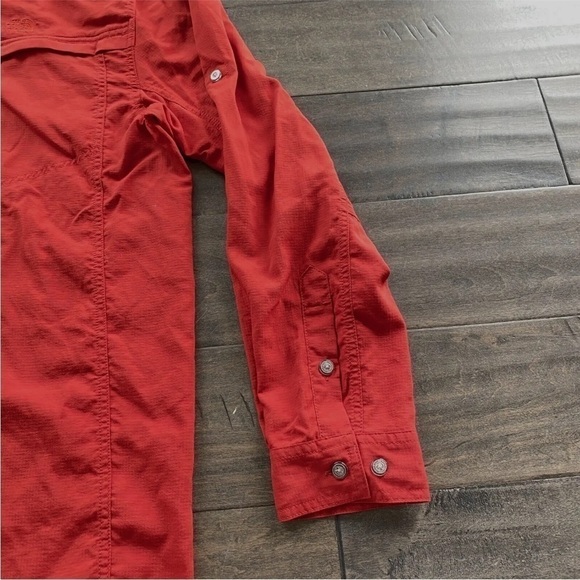 The North Face Men's M Sequoia Long Sleeve Vented Shirt Indian Clay Red - Picture 4 of 10